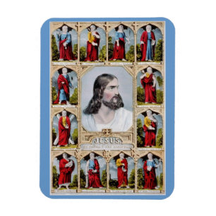 Magnet Flexible Jésus et l'aimant d'apôtres