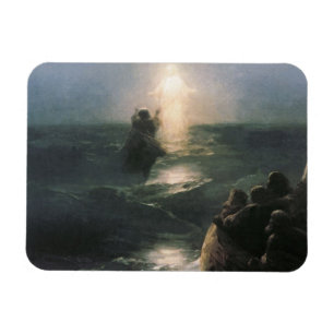 Magnet Flexible Jésus marchant sur l'eau, peinture d'Ivan