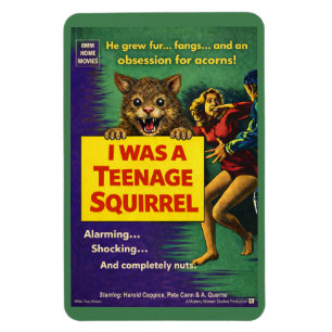 Magnet Flexible J'étais un écureuil adolescent Parodie