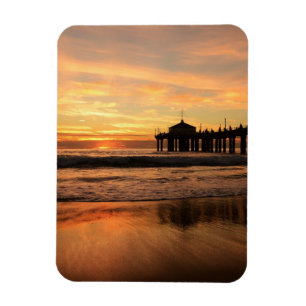 Magnet Flexible Jetty Over Beach Sunset