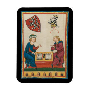 Magnet Flexible Jeu de jacquet, Art médiéval du XIVe siècle