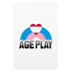 MAGNET FLEXIBLE JEU DE RÔLE SUR L'ÂGE ARC-EN-CIEL