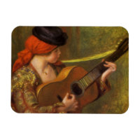 Jeune femme espagnole avec une guitare de Pierre R