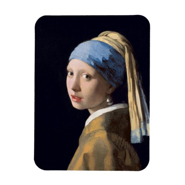 Magnet Flexible JOHANNES VERMEER - Fille avec une perle d'oreille  (Vertical)