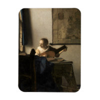 Johannes Vermeer - Jeune femme avec un trait
