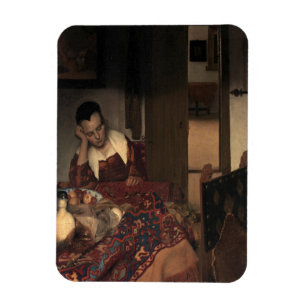 Magnet Flexible Johannes Vermeer, Jeunes Femmes Dormant