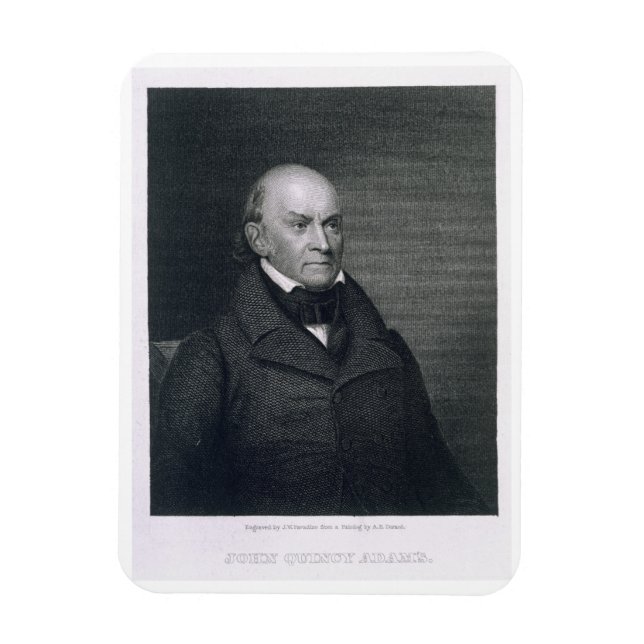 Magnet Flexible John Quincy Adams, gravé par John Wesley Paradis (Vertical)