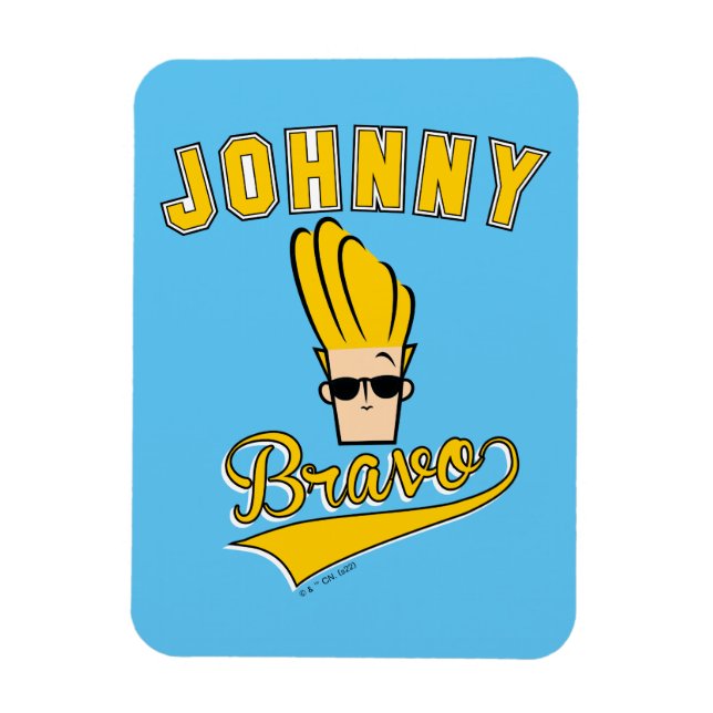 Magnet Flexible Johnny Bravo Collegiate Graphic (Vertical)
