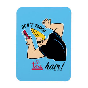 Magnet Flexible Johnny Bravo Comb - Ne touchez pas les cheveux!