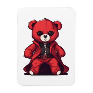 Magnet Flexible Joli garçon rouge en peluche