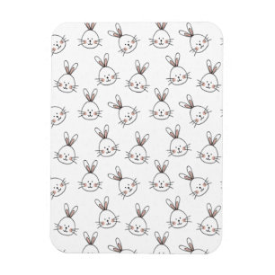 Magnet Flexible Joli Motif lapin blanc de Pâques