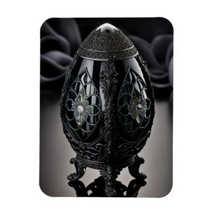 Magnet Flexible Joli Oeuf Gothique Avec Des Gemmes En Style Faberg