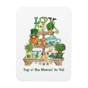 Magnet Flexible Joli Stand irlandais Knickknack Joyeux St Patrick'