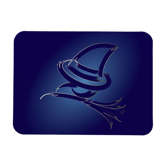 Magnet Flexible Jolie sorcière Halloween (Horizontal)