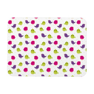 Magnet Flexible Jolis oiseaux colorés