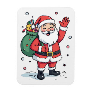Magnet Flexible Jolly Père Noël Christmas Puzzle - Festive Holiday