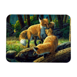 Magnet Flexible Jouer de mignons Pups Red Fox