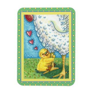MAGNET FLEXIBLE JOUER VOTRE MOMME, CUTE BÉBÉ POULET AIME MÈRE ALOR