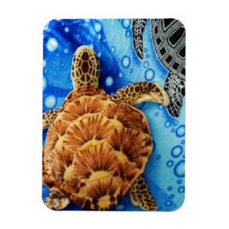Magnet Flexible Jouet à peluche de tortue de mer orange sur fond b