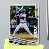 Joueur de baseball cadeau personnalisé en vert