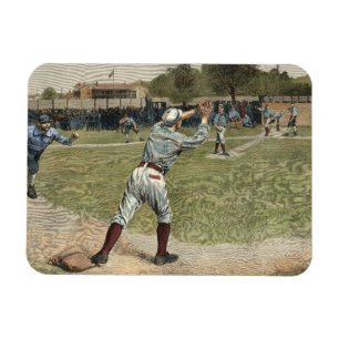 Magnet Flexible Joueur de baseball lancé à la deuxième base