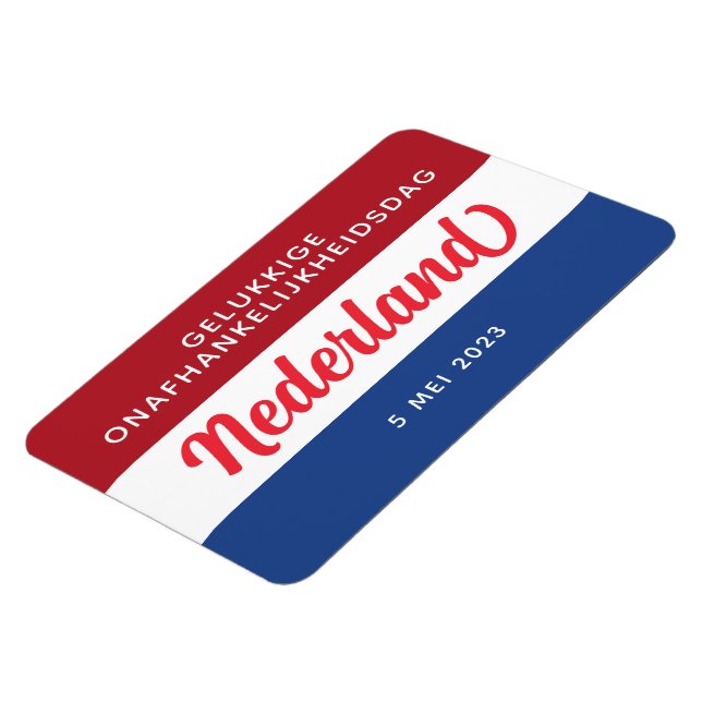 Magnet Flexible Jour de l'indépendance de Pays-Bas (Côté Gauche)