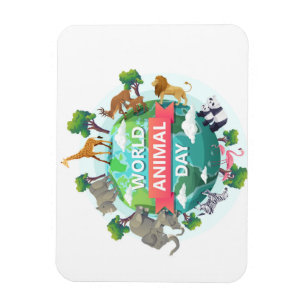 Magnet Flexible Journée mondiale des animaux