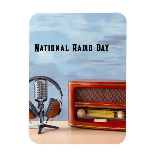Magnet Flexible Journée nationale de la radio (Vertical)