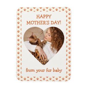 Magnet Flexible Joyeuse fête des mères de Fur Baby Pet Photo