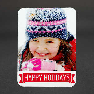Magnet Flexible Joyeuses fêtes - votre photo
