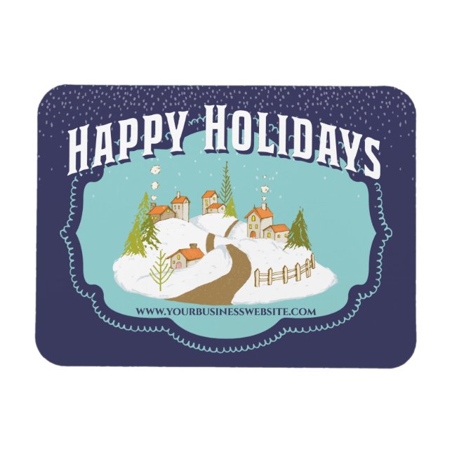 Magnet Flexible Joyeuses vacances Entreprise Entreprise Clients Me (Horizontal)