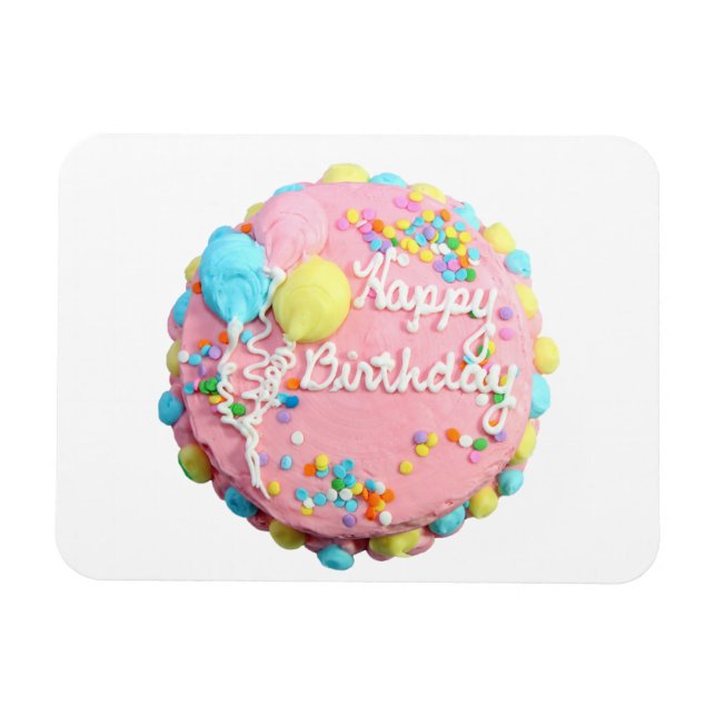 Magnet Flexible Joyeux Aimant Flexi de gâteau d'anniversaire (Horizontal)