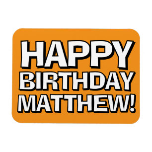 Magnet Flexible Joyeux Anniversaire Personnalisé Nom Message d'ann