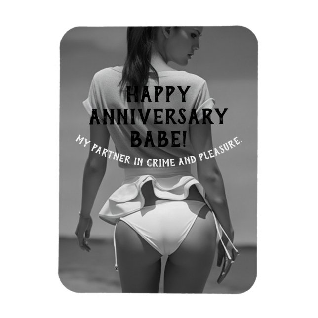 Magnet Flexible Joyeux Anniversaire Sexy Naughty (Vertical)