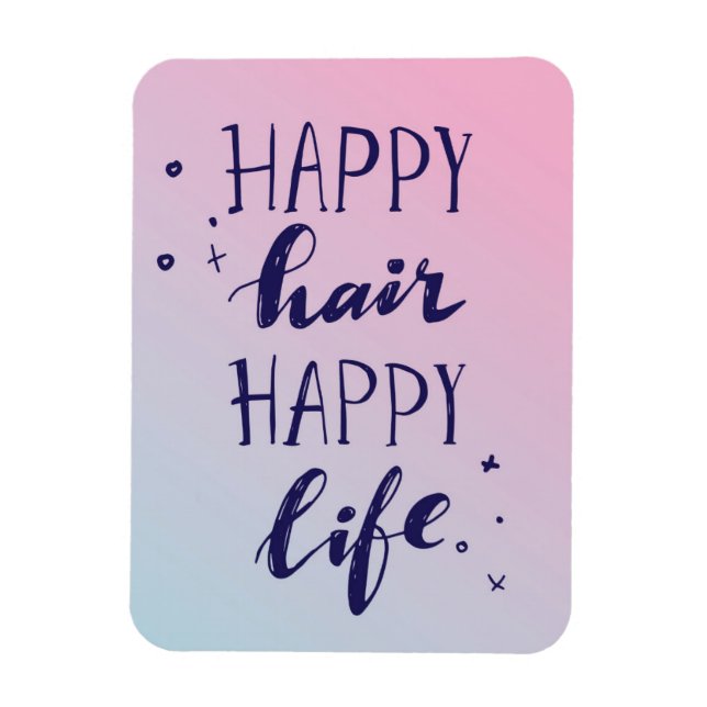 Magnet Flexible Joyeux Cheveux Bonne Vie (Vertical)