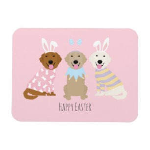 Magnet Flexible Joyeux Chiens de Pâques