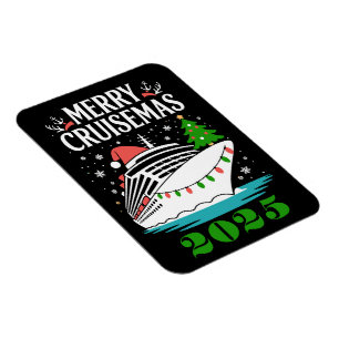 Magnet Flexible Joyeux Cruisemas Personnalisé Famille Bateau de Cr