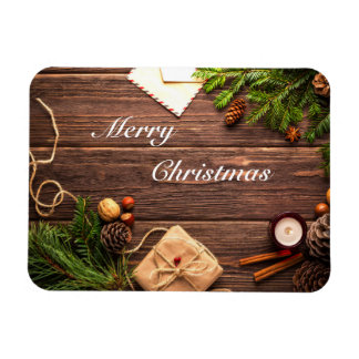 Magnet Flexible Joyeux Design en bois de Noël