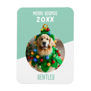Magnet Flexible Joyeux Dogmas Custom Chien Photo Christmas Keepsak