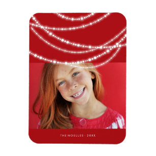 Magnet Flexible Joyeux et brillant éclat de lumière de Noël Photo