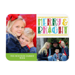 Magnet Flexible Joyeux et lumineux Coup de coeur Vacances photos f
