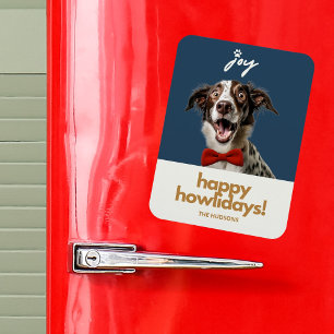 Magnet Flexible Joyeux Joyeux Jours de Noël Joie Chien