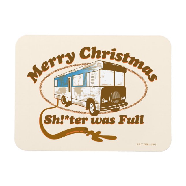 Magnet Flexible Joyeux Noël, Chut !*ter était plein (Horizontal)