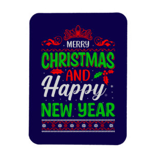 Magnet Flexible Joyeux Noël Et Joyeux Nouvel An-61064