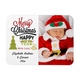 Magnet Flexible Joyeux Noël personnalisé Bonne année photo
