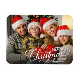 Magnet Flexible Joyeux Noël Simple Photo personnalisée
