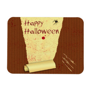 Magnet Flexible Joyeux papier peint Halloween sanglant