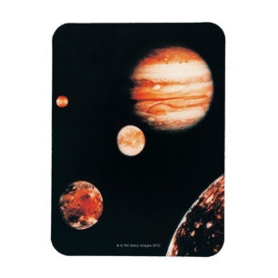 Magnet Flexible Jupiter et les satellites galiléens