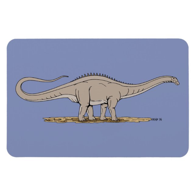 Magnet Flexible Jurassique Dinosaure Apatosaurus (Horizontal)