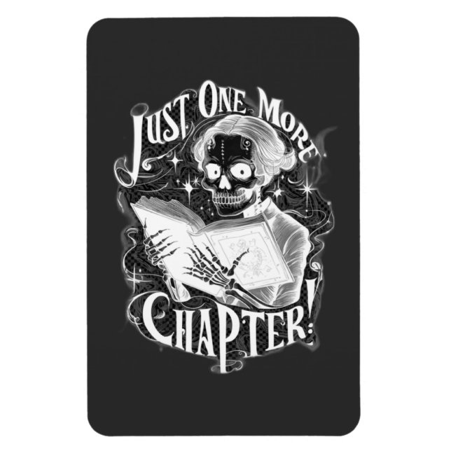 Magnet Flexible Juste un autre chapitre Skeleton Reader amusant (Vertical)